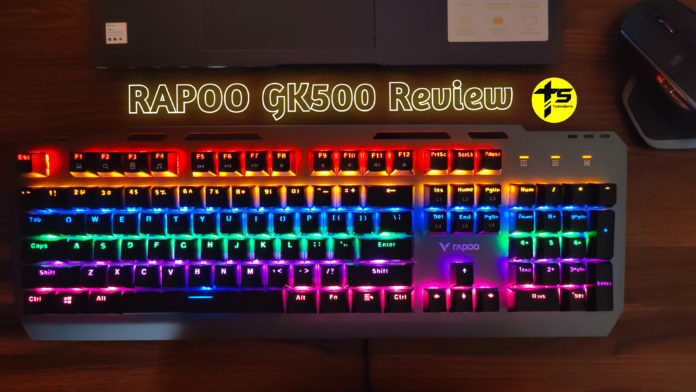 RAPOO GK500 Mechanical Gaming Keyboard Review - TechnoSports.co.in - 1