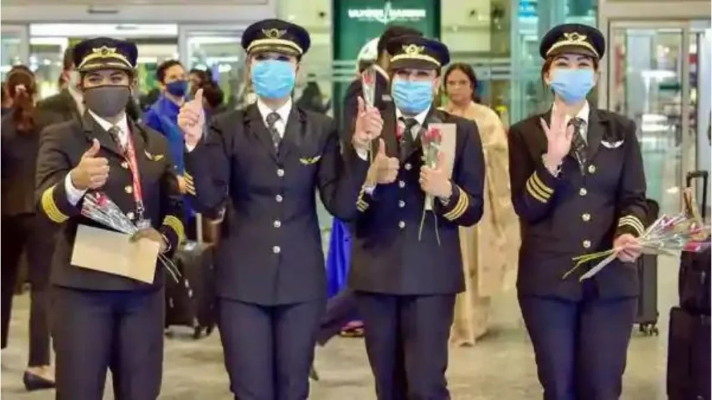 India has 3 times more Female Pilots than the World Average