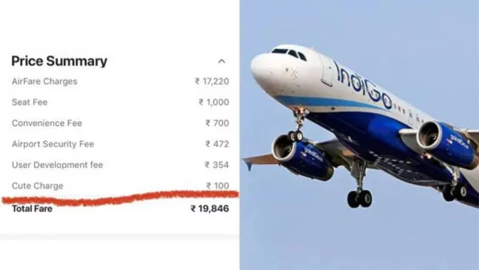 An IndiGo passenger was forced to pay a 
