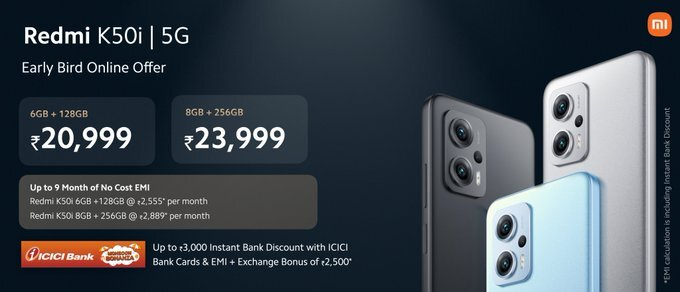 image 553 Redmi K50i goes on the first sale in India on Amazon Prime Day