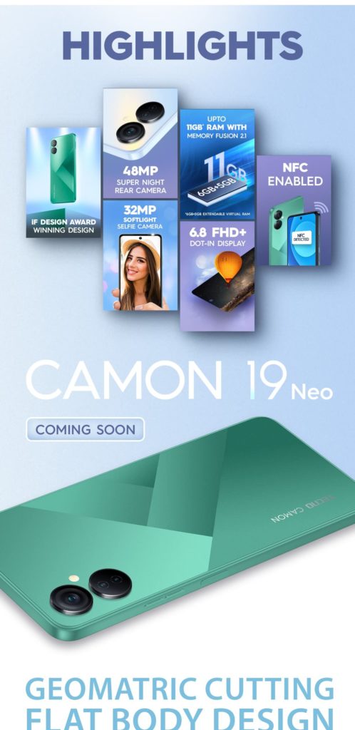Prime Day Launch: New budget Tecno Camon 19 Neo with 48MP rear camera coming soon