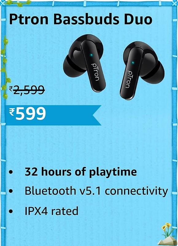 ptron 1 Prime Day deal: Here are the lowest prices of the year on TWS earbuds