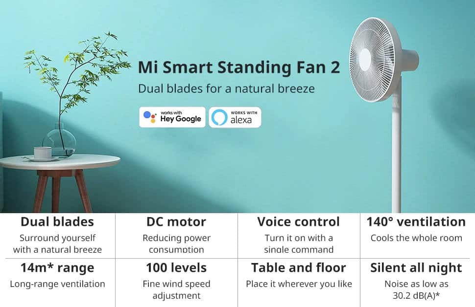 Xiaomi Smart Standing Fan 2 With Voice Control Launched In India