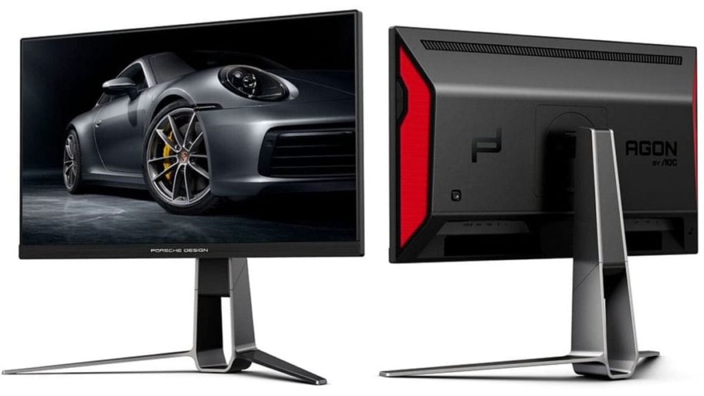 AGON Pro PD27S: Gaming display from Porsche Appearance | AOC features a sports car-inspired design