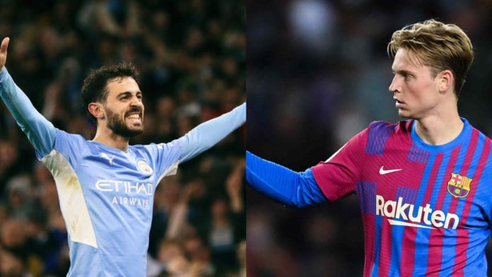 FC Barcelona could play both Bernardo Silva and De Jong if they sell these players
