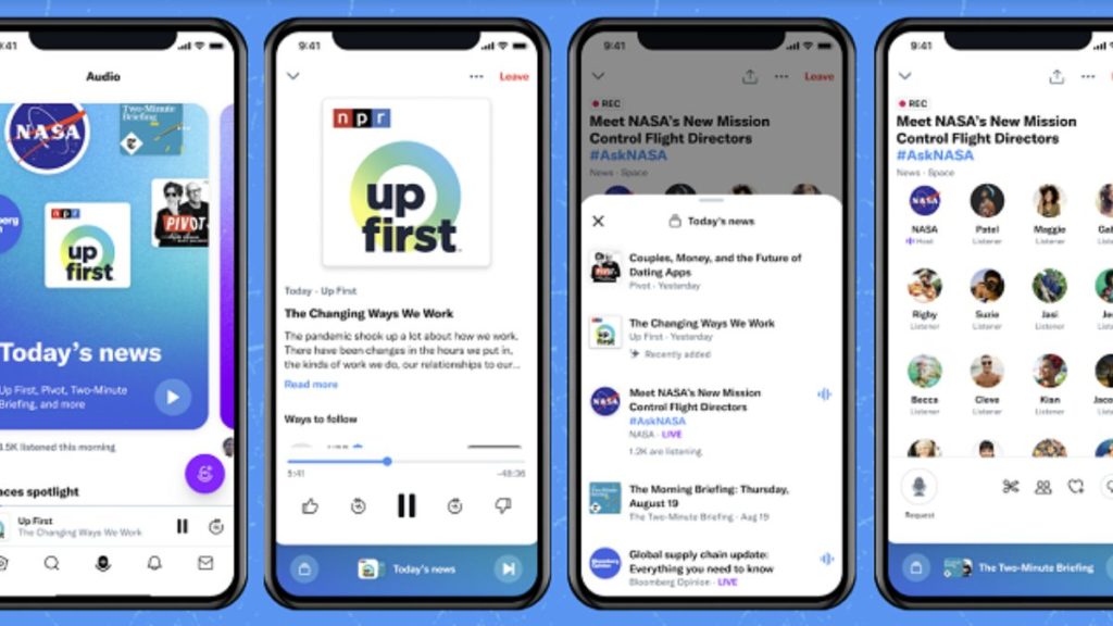 Podcasts on Twitter are released in New Spaces Design