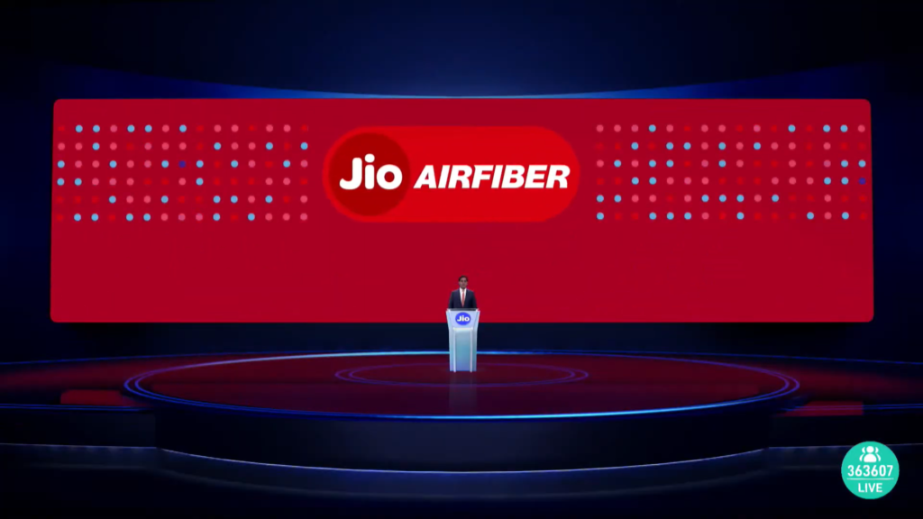 JioAirFiber and Jio Cloud PC were announced at the 45th AGM