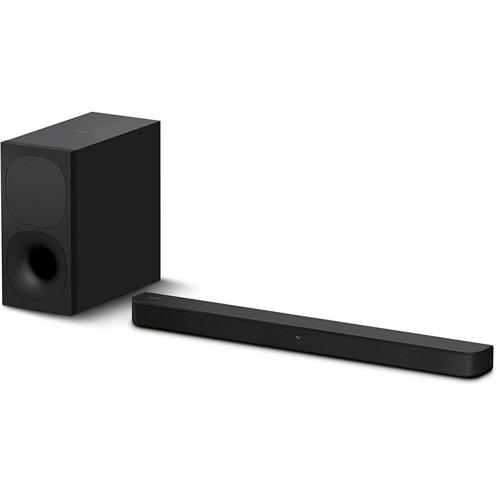 Enjoy rich surround sound and clear dialogue with Sony’s HT-S400 soundbar and powerful wireless subwoofer