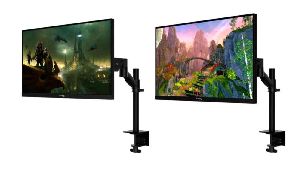 The New HyperX Gaming Monitors Include Desk Mounts