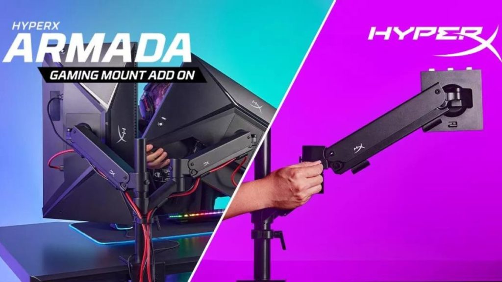 The New HyperX Gaming Monitors Include Desk Mounts