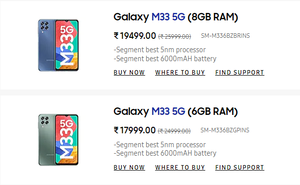 image 578 Sale: Buy these Samsung M series 5G smartphones at a heavy discounts