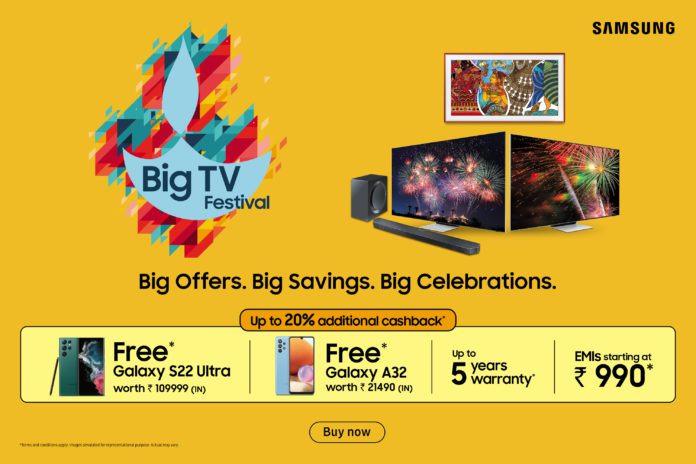 Samsung India launches Big TV Festival this Festive Season