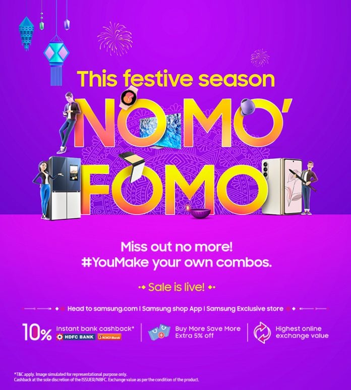 Samsung Launches NO MO’ FOMO Festival Sale With Never-Seen Before Prices & Cashback on Samsung.com, Samsung Shop App and Samsung Exclusive Stores