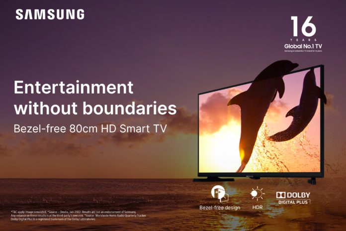 Samsung launches All-New 32-inch Bezel-Less HD TV for an Undisrupted Content Viewing Experience