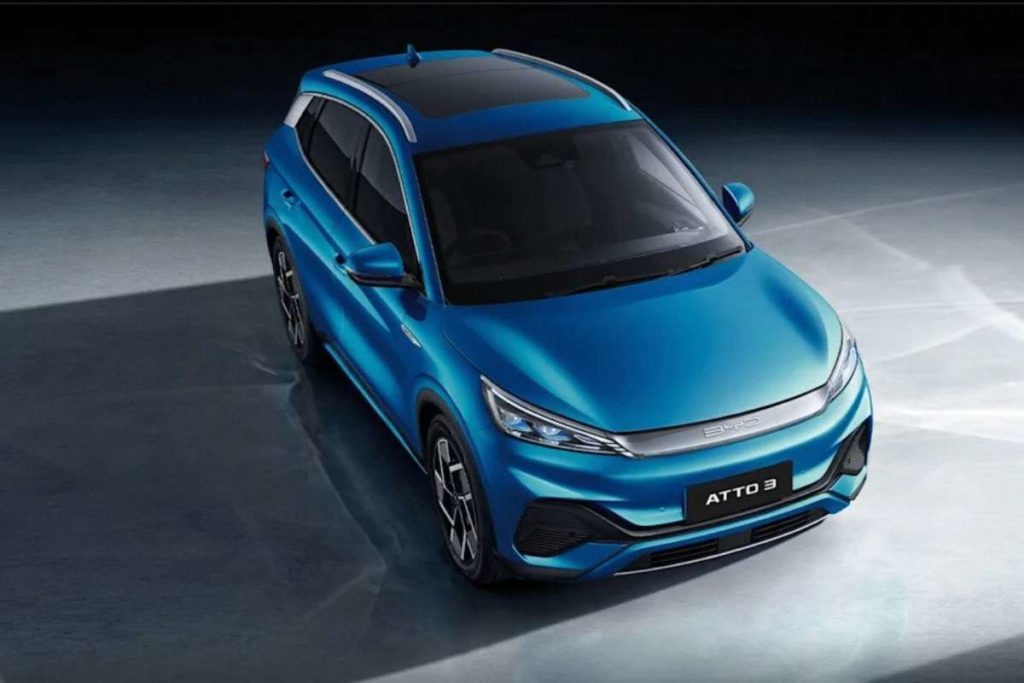 BYD will launch its Atto 3 electric SUV in India on October 11