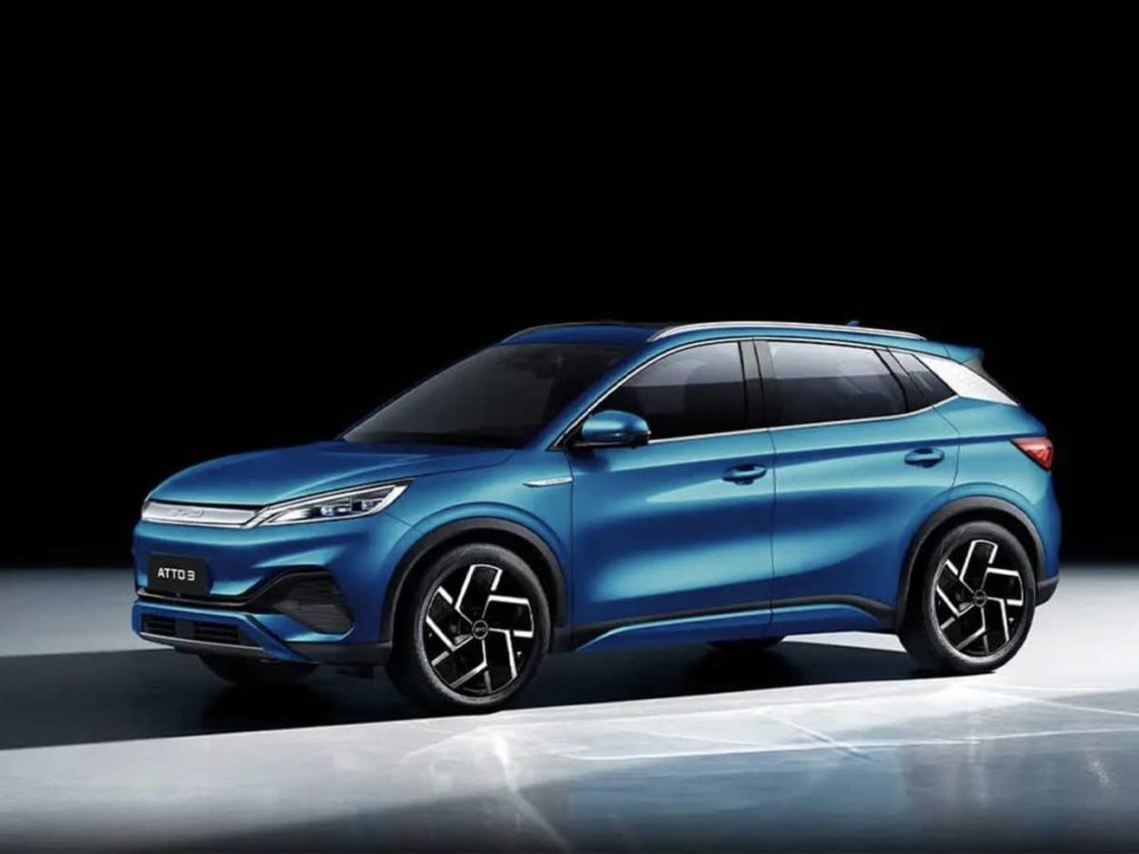 BYD will launch its Atto 3 electric SUV in India on October 11