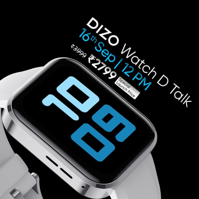 DIZO Watch D Talk will be available for only ₹2,799 on Flipkart today