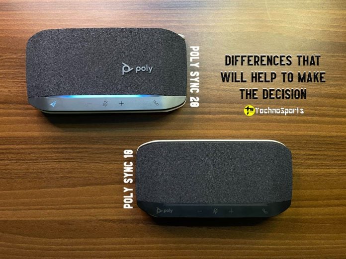 Poly Sync 10 vs Poly Sync 20 - Differences that will help to make the decision_TechnoSports.co.in