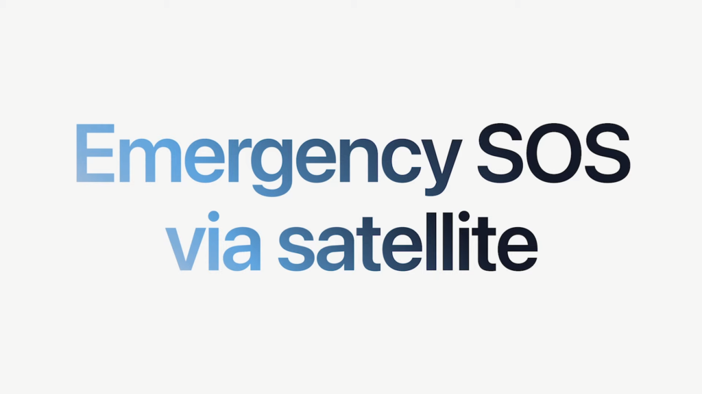 Apple's Satellite-Based Emergency SOS will certainly help the lost