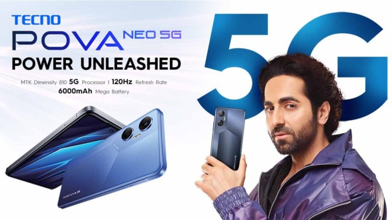 Tecno Pova Neo 5G with MediaTek Dimensity 810 SoC launched in India
