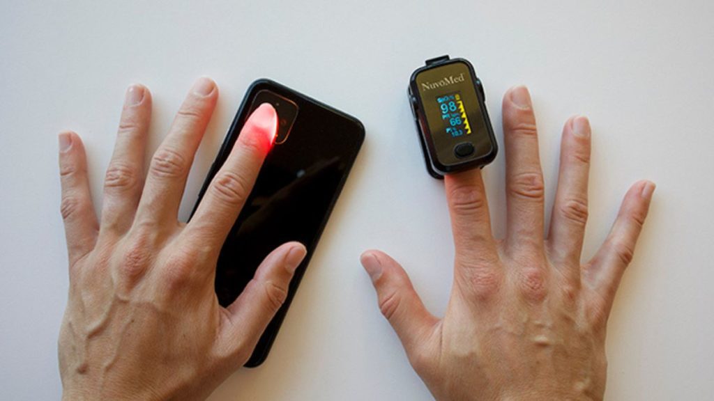 Up to 70% of blood oxygen can be measured at home using a smartphone's flash