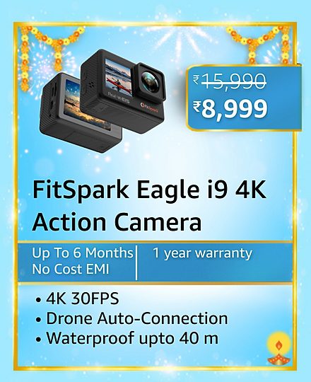 fitspark Top 5 best deals on Action Cameras during Amazon Great Indian Festival 2022