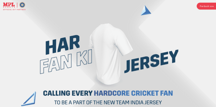MPL Sports & BCCI launch a new campaign to include fans in the unveiling of the new Team India T20I jersey
