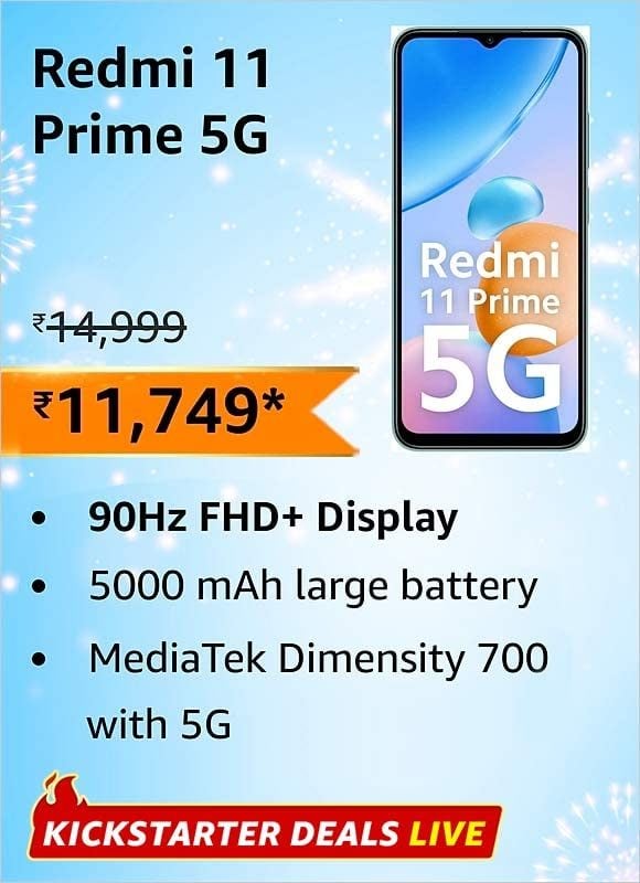 image 494 Cheapest 5G smartphones under Rs.15,000 on Amazon Great Indian Festival sale