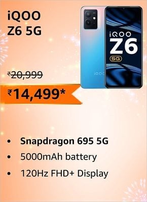 image 496 Cheapest 5G smartphones under Rs.15,000 on Amazon Great Indian Festival sale