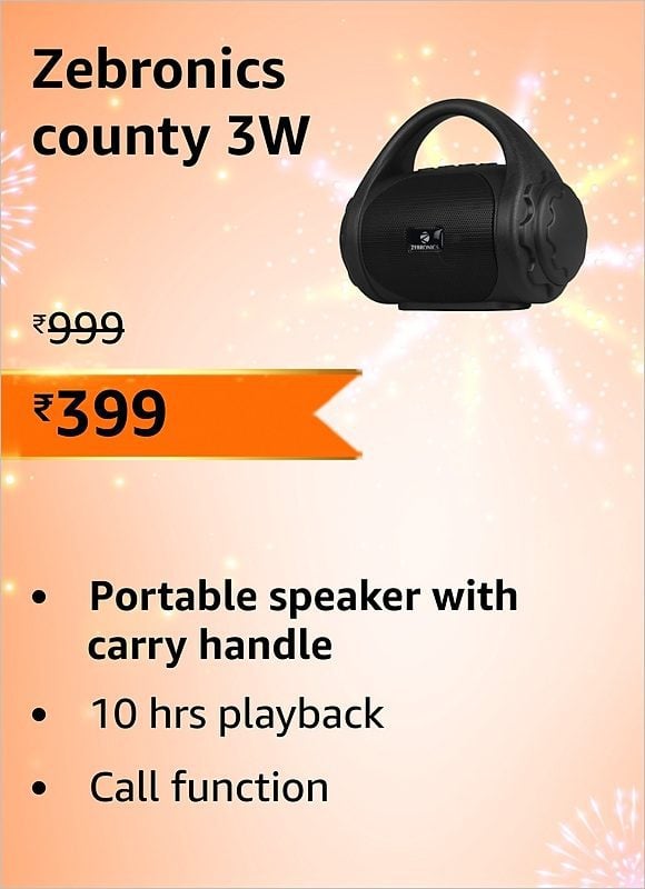 image 575 Best Portable Bluetooth Speakers to buy under Rs.2,000 | Amazon Great Indian Festival