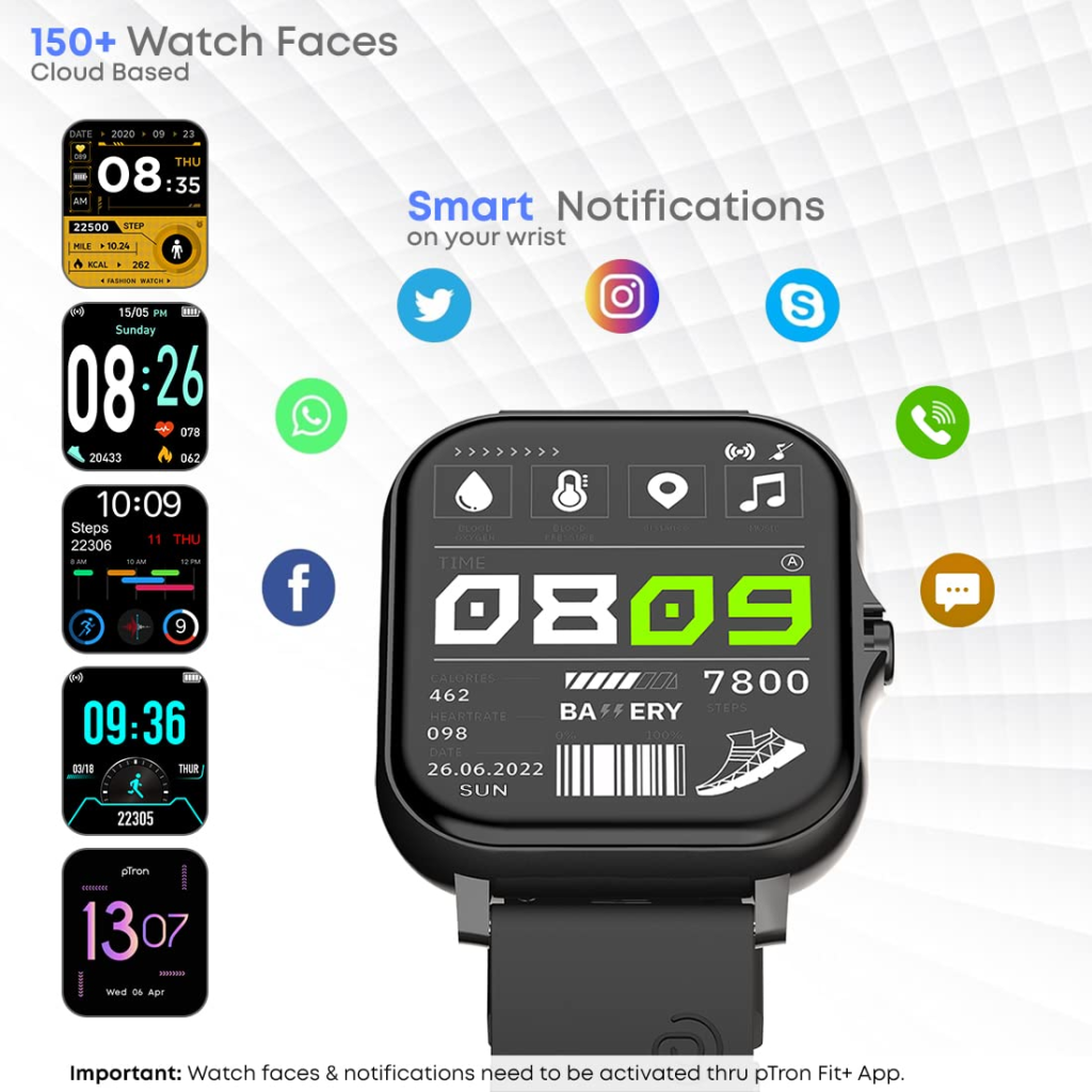 image 60 pTron Force X10 Smartwatch announced with Bluetooth Calling feature just at Rs.1,499