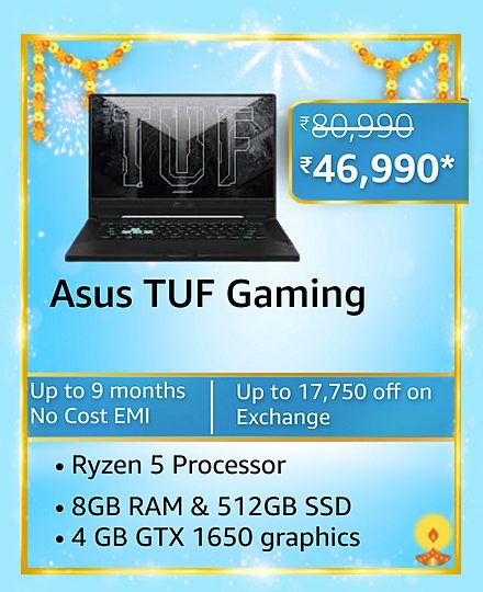 Great Indian Festival: Best deals on Gaming laptops under ₹60,000