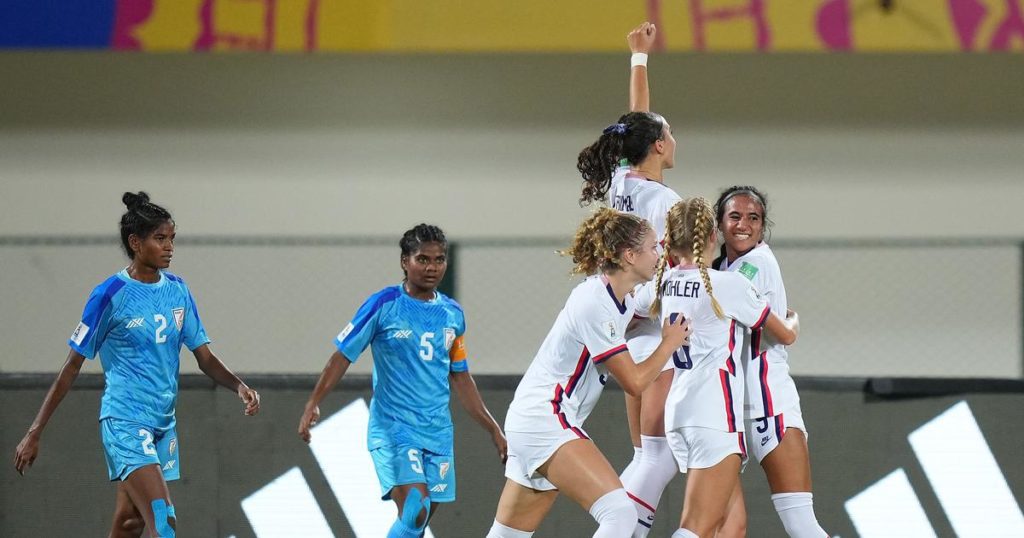 FIFA U-17 Women's World Cup 2022: USA whip IND with 8-0 win