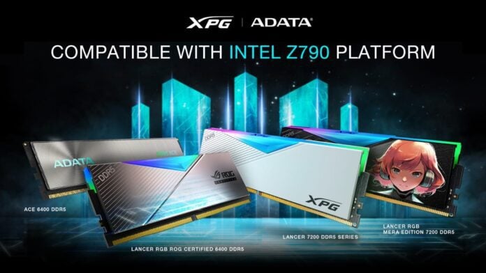 ADATA and XPG Memory Supports Latest Intel Z790 Platforms
