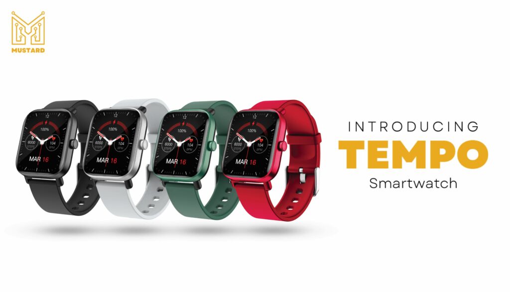 MUSTARD TEMPO Mustard Debuts in India with the Launch of 2 Smart Wearables ‘Rock’ & ‘Tempo'