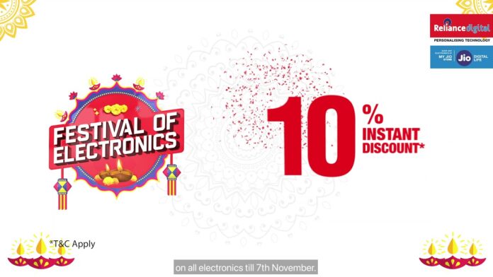Grab exciting pre-Dhanteras offers on Electronics exclusively at Reliance Digital