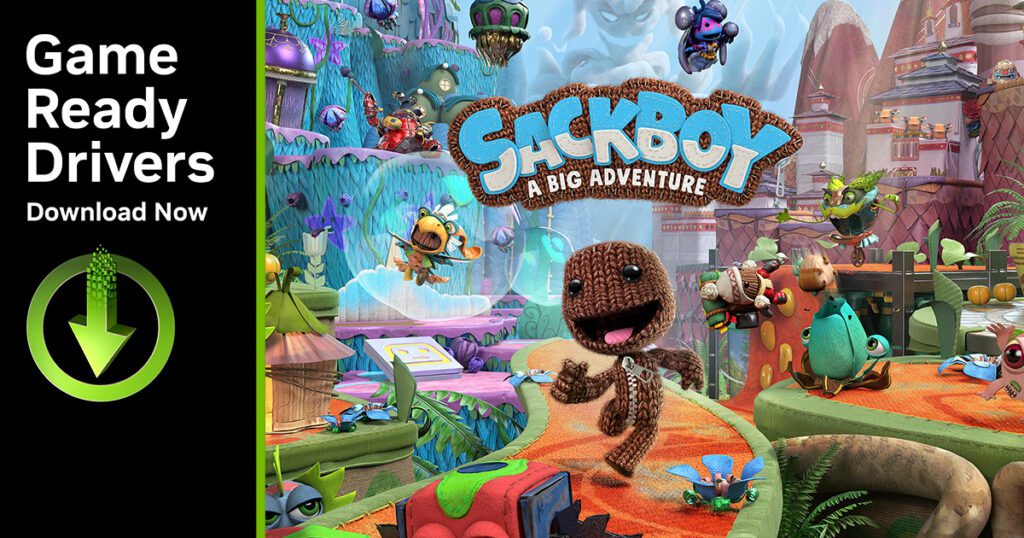 sackboy a big adventure pc geforce game ready driver ogimage GeForce Gamers get Ray tracing support on Sackboy: A Big Adventure, F1 22 gets DLSS 3