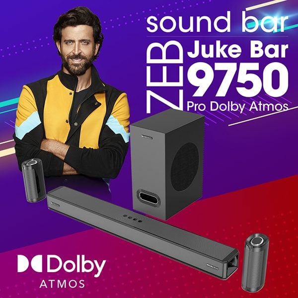 Zebronics launches ZEB-Juke Bar 9750 a premium soundbar with Dolby Atmos