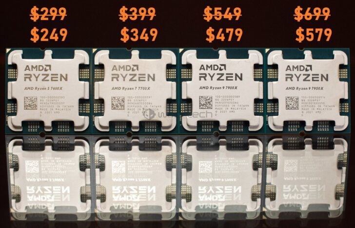 AMD Ryzen 7000 CPUs gets official price cuts