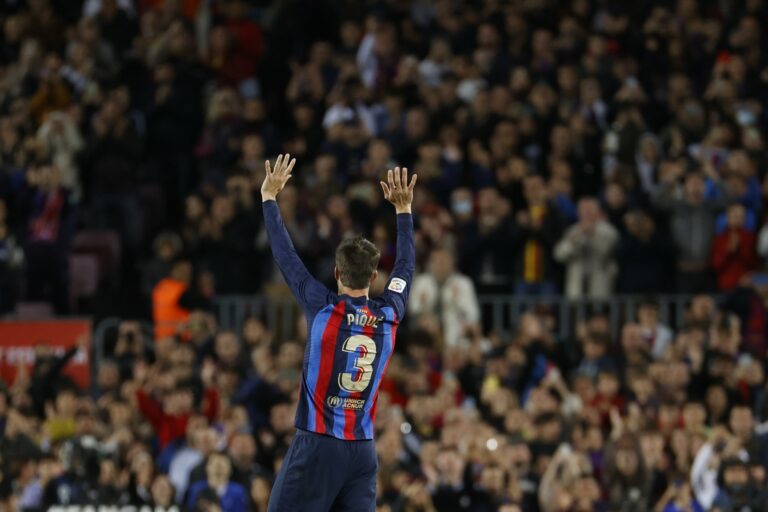 Gerard Pique ends career with Barcelona in 2-0 win against Almeria