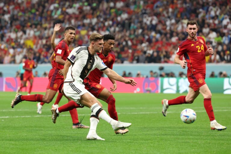 Spain 1-1 Germany: Fullkrug equaliser keeps qualification hopes alive