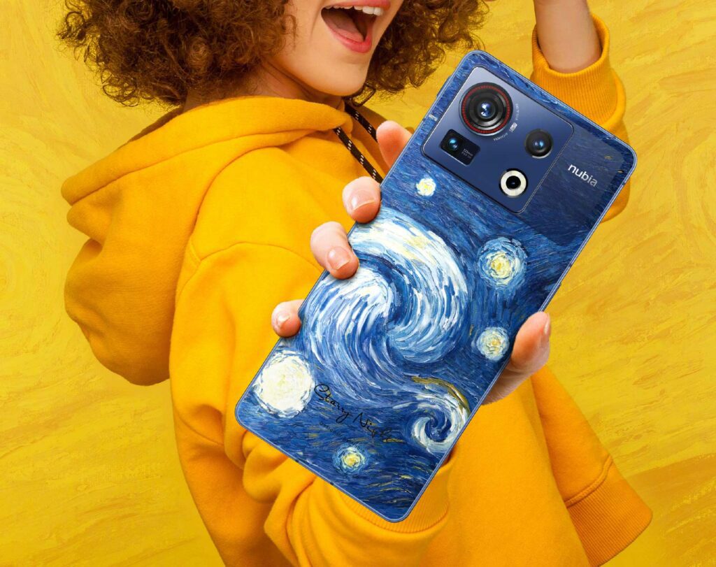 Nubia Z40S Pro: Van Gogh's Starry Night with a collector's edition “ on the back