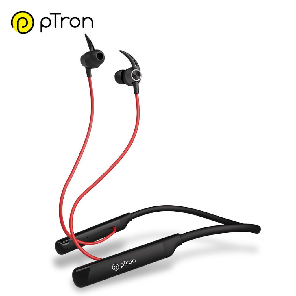 pTron Tangent Sports Neckband 1 pTron launches Tangent Sports neckband with 60Hrs playtime, ENC calling & more just at Rs.599
