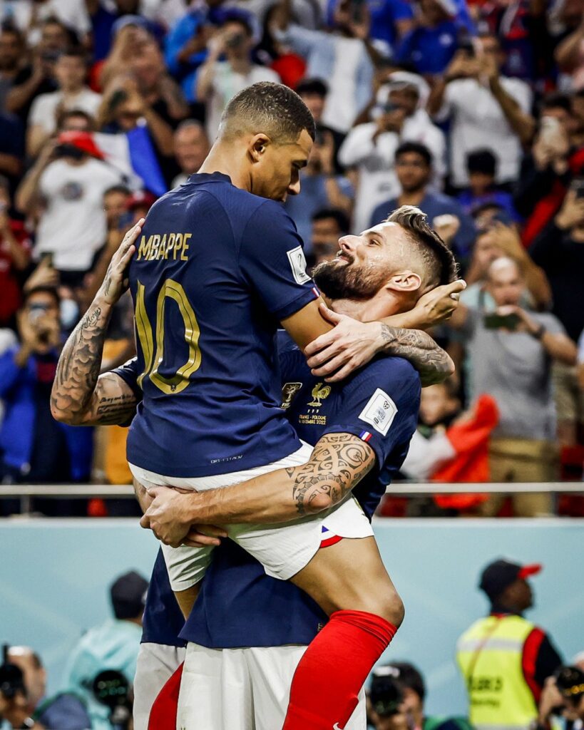 Olivier Giroud Mbappe france