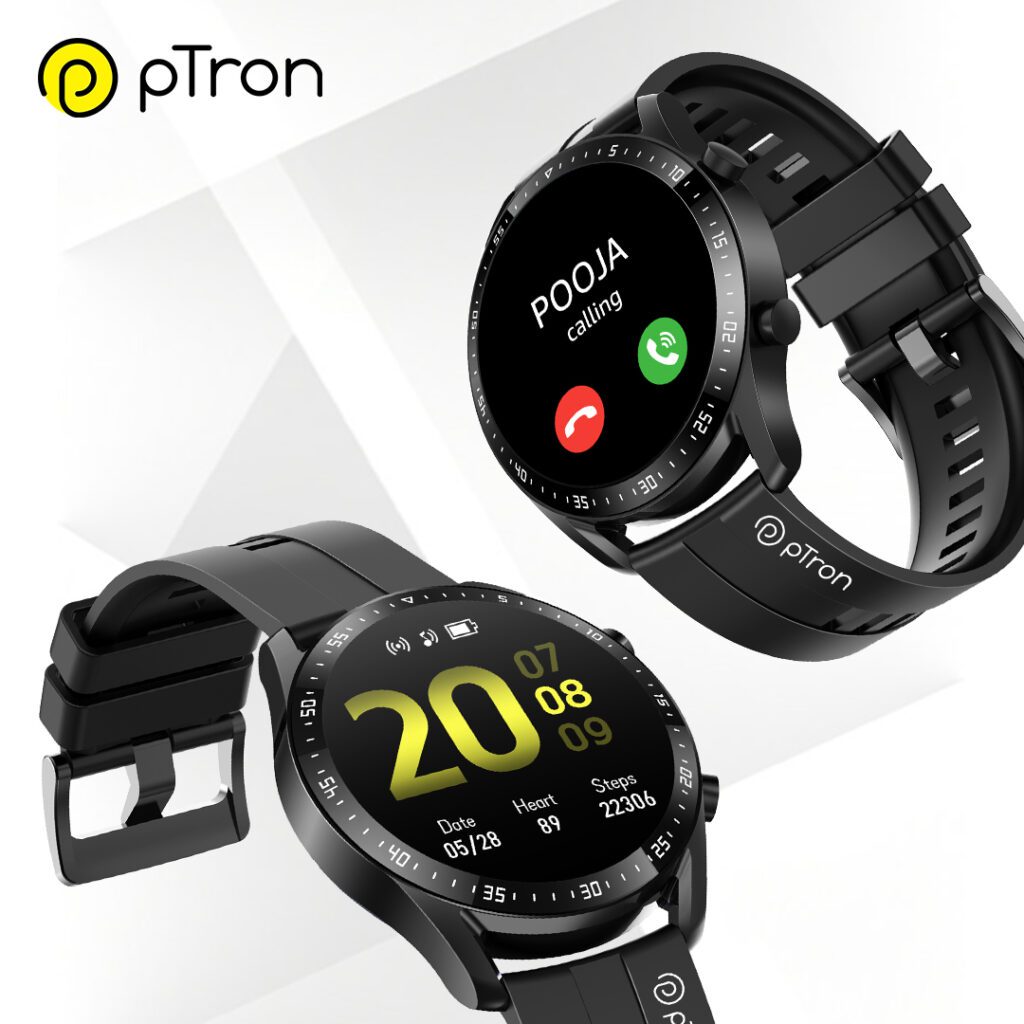 pTron launches Force X11P Smartwatch and Bassbuds Perl TWS earbuds