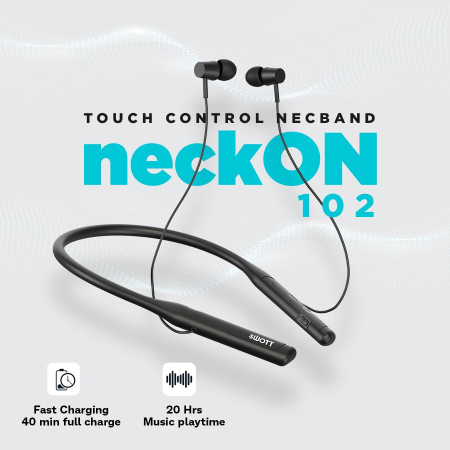 SWOTT Neckon 102 Neckband 1 SWOTT launches all-new “Neckon - 102” Bluetooth Neckband