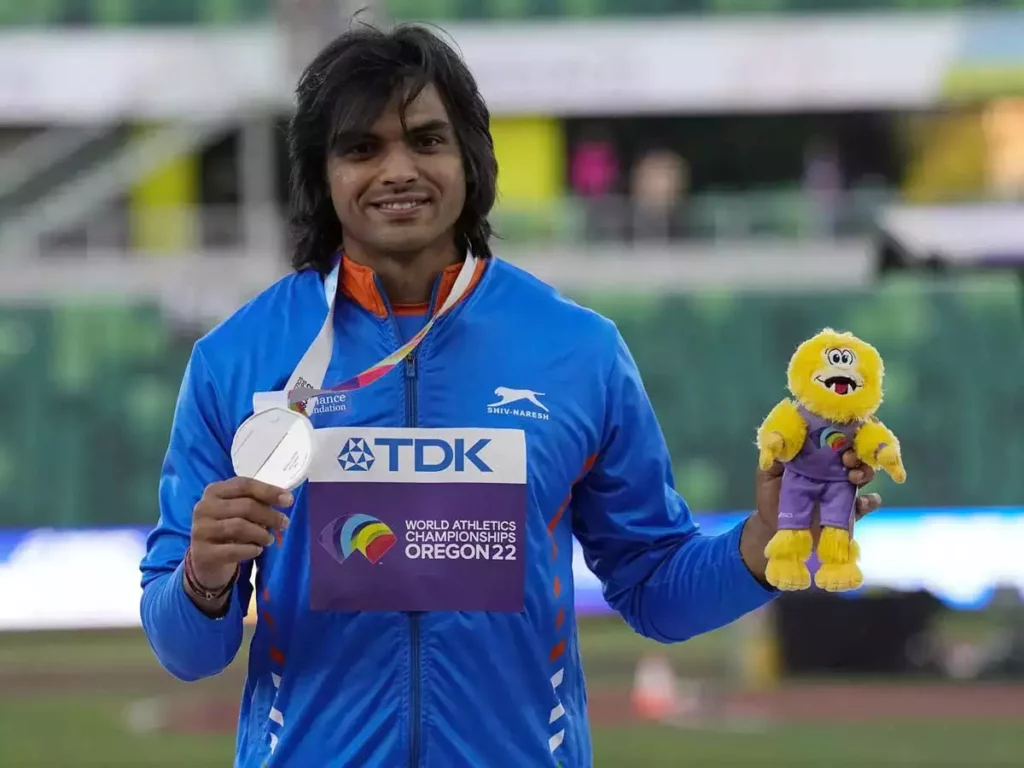 the hunger for gold will continue neeraj chopra after winning silver in world athletics championships India's top 10 greatest achievements in sports in 2022