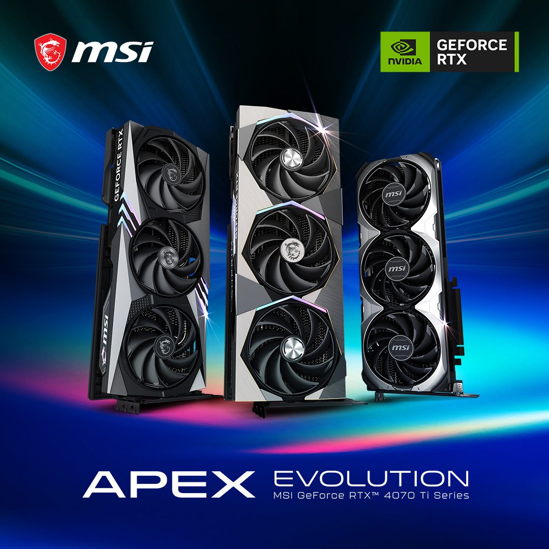 MSI launches NVIDIA® GeForce RTX™ 4070 Ti Series Cards