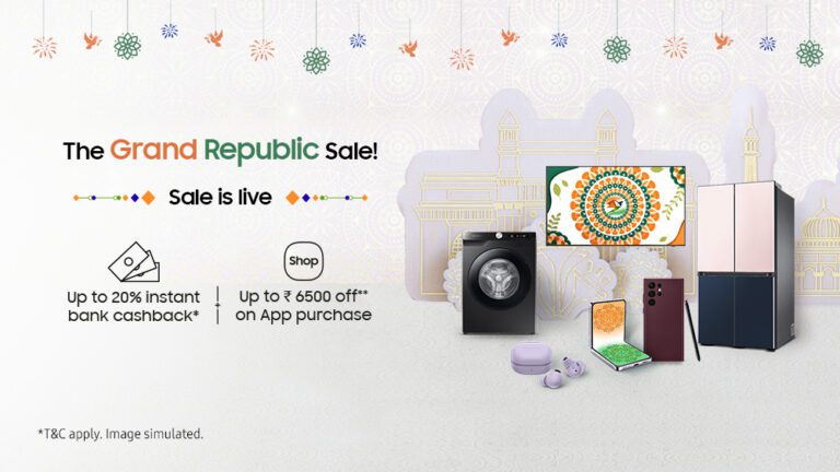 Samsung Launches the Grand Republic Sale with Mega Offers and Cashback