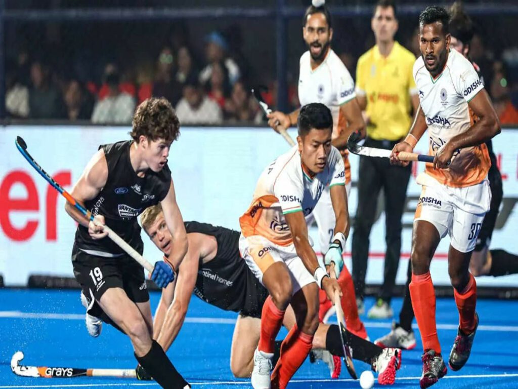 97227745 India vs New Zealand Hockey World Cup 2023: India loses to New Zealand and crashes out of the World Cup